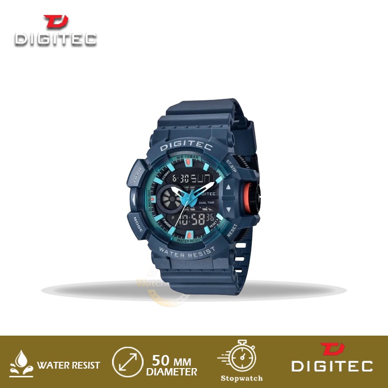 Jam Tangan Pria Digitec Rubber DA-2080T DA2080T BL-5B