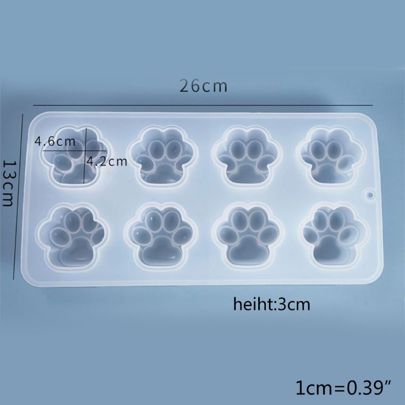 SIY  Resin Crystal Epoxy Mold Cat Paw Doll Casting Silicone Mould DIY Crafts Jewelry Making Tools