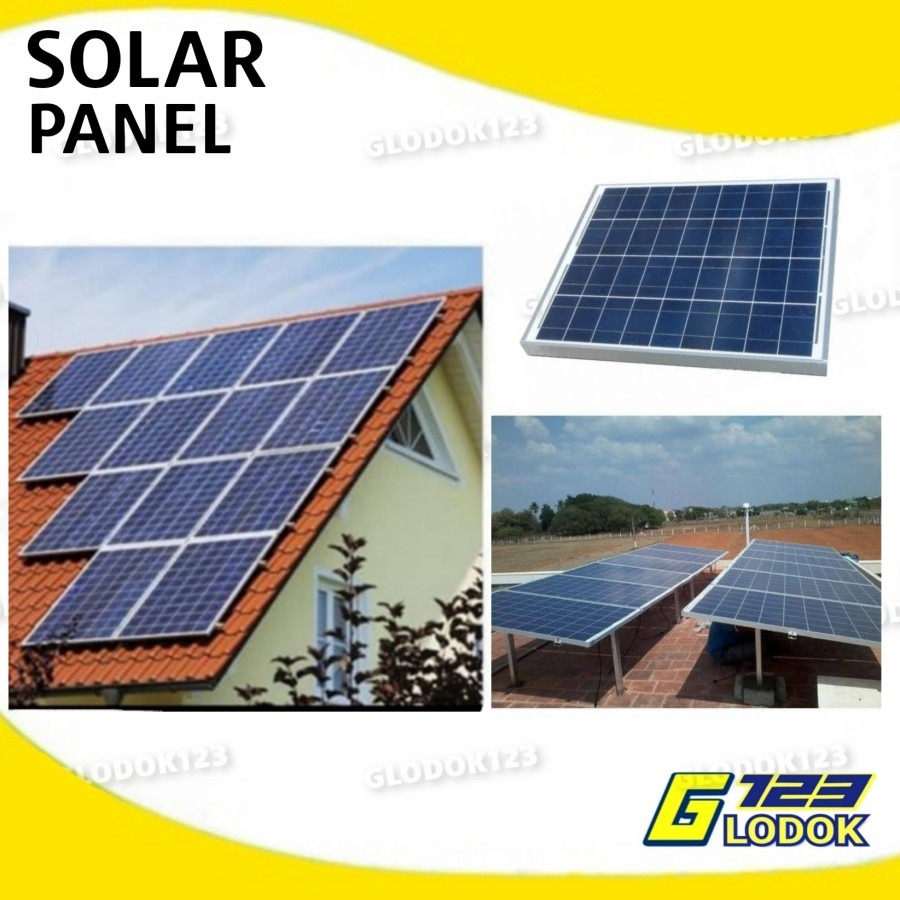 Solar Panel Cell Tenaga Surya Poly 100WP