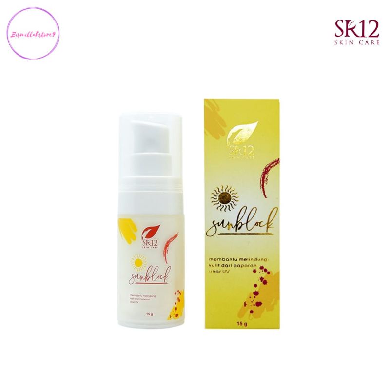 SR12 Sunblock SPF 30++ Wajah BPOM Halal Original