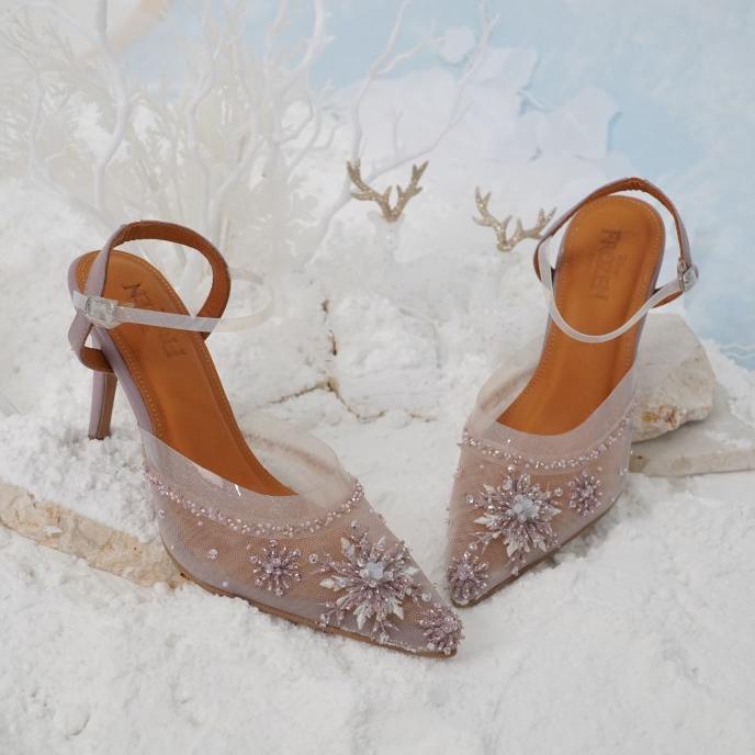 VAIA - Disney Frozen - Sepatu Heels Wanita Greta 9 CM - Soft Lilac,39 Termurah