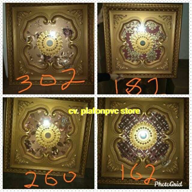 Ornamen 60x60  plafon / hiasan lampu