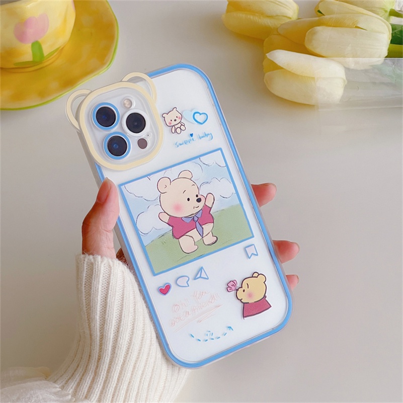 Soft Case Pelindung Lensa Bahan TPU Untuk iPhone 13 12 11 Pro Max X Xr Xs Max SE 2020 8 7 6 6s Plus