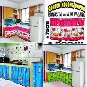 Hordeng Kolong Dapur Karakter / Gorden Kolong Meja Karakter