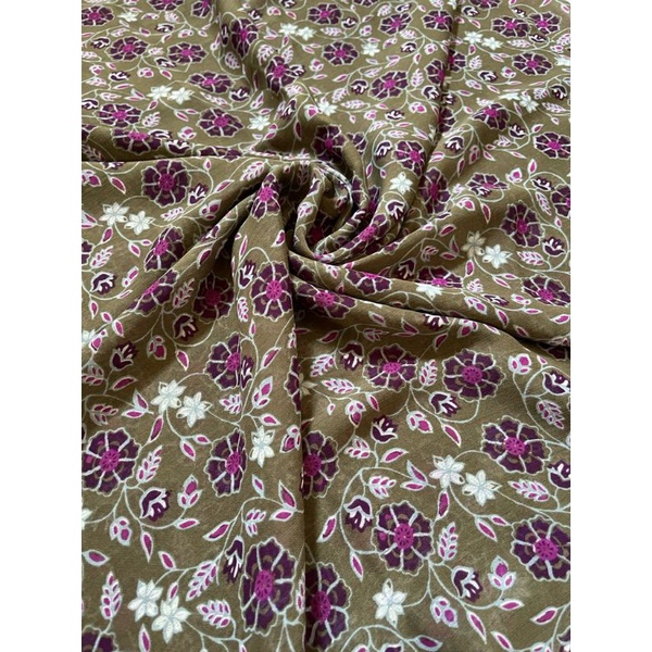 kain ceruti - ceruti motif - Sifon |harga 0'5 M bahan tunik,outer,blouse,dll