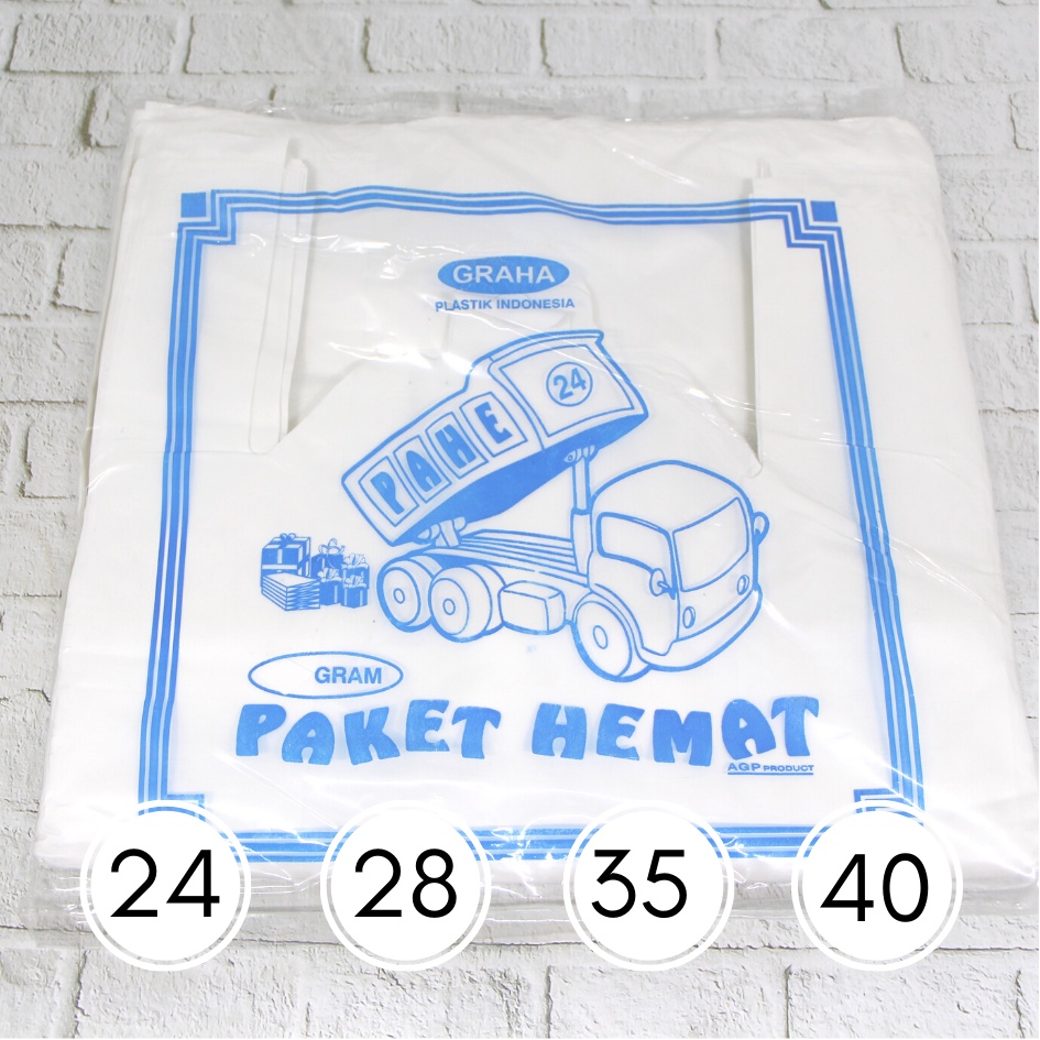KANTONG PLASTIK HD PAHE PUTIH SUSU UK 24CM 28CM 35CM 40CM 400 GR KANTONG PUTIH KRESEK WARNA PUTIH SU