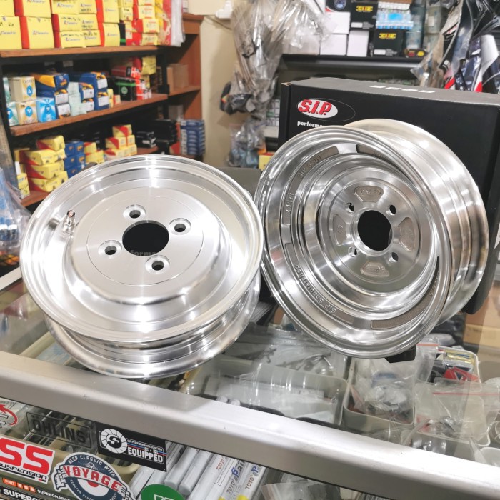 Velg Tubeless SIP VBB set chrome Ring 8 Vespa VBB VBA VNB