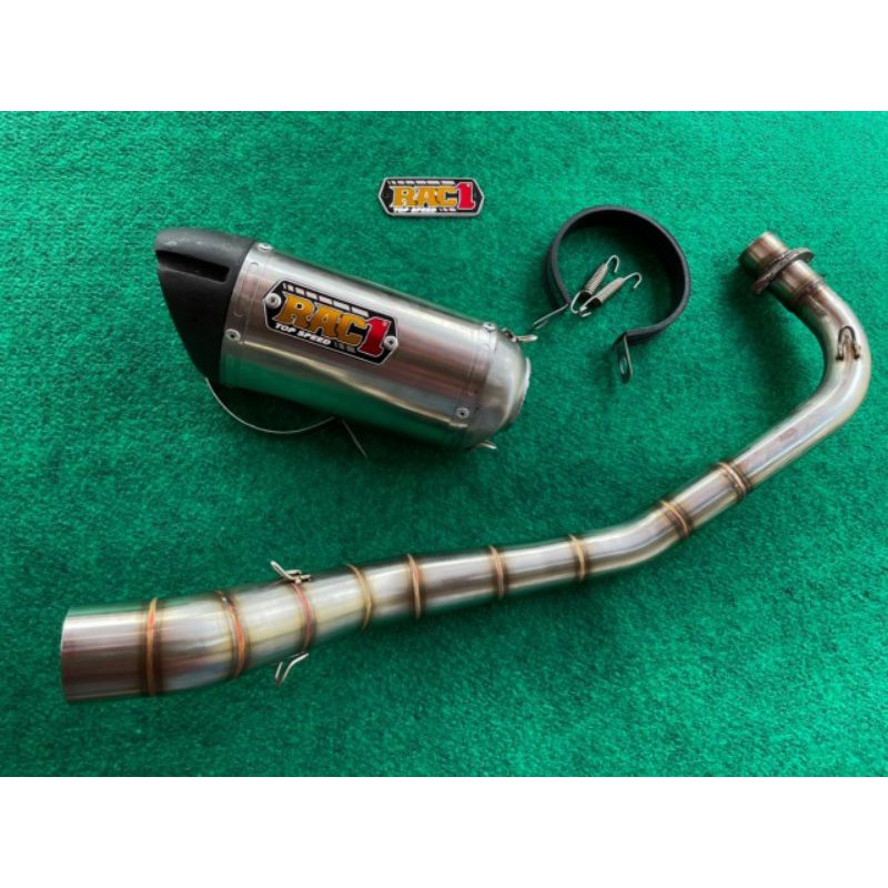 Knalpot Racing Stainless RAC 1 Special Edition Drag Race Motor Bebek Model AHM