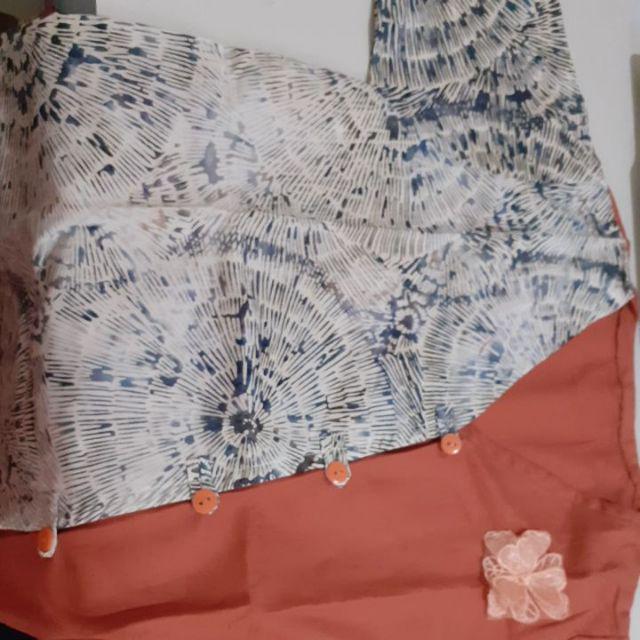 Blouse Batik Anak I Kombinasi Terracota