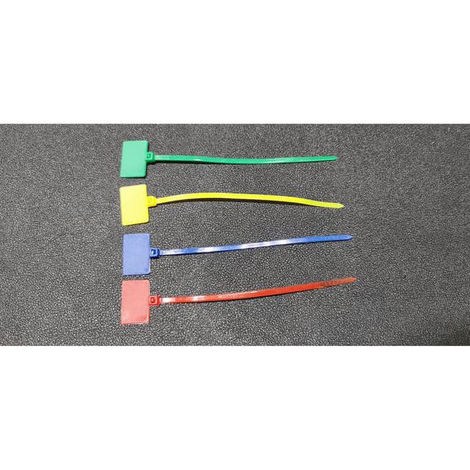 

Maker TIE 3 WARNA PANDA 10cmx3mm Pengikat Kabel label /cable Ties