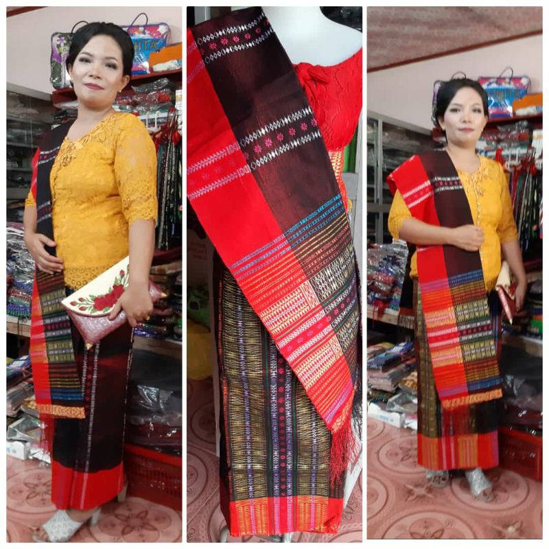 SONGKET PUCCA BINTIK TENUN TANGAN TARUTUNG ASLI