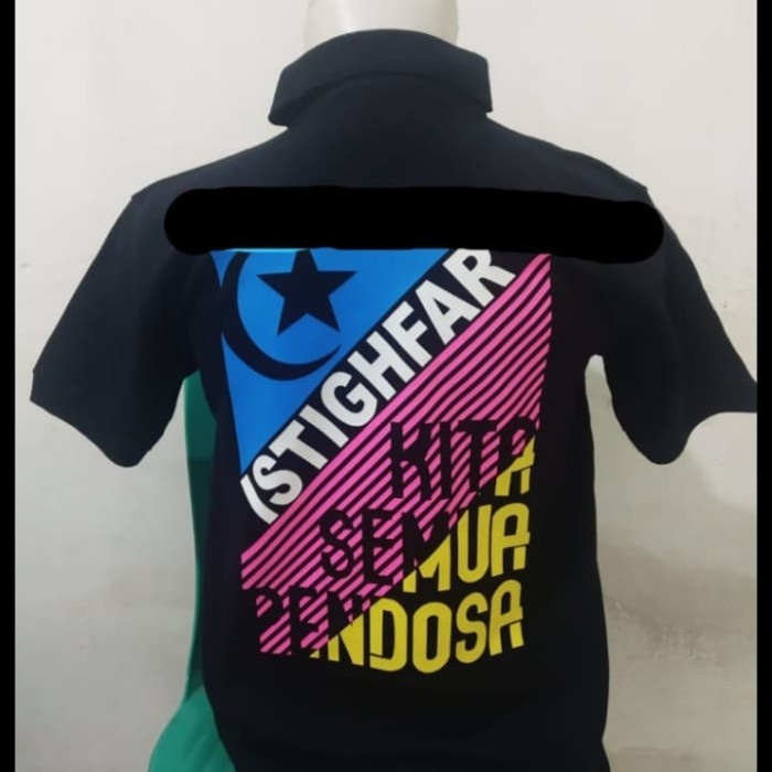 kaos kerah/polo shirt/baju keren ISLAM ISTIGHFAR
