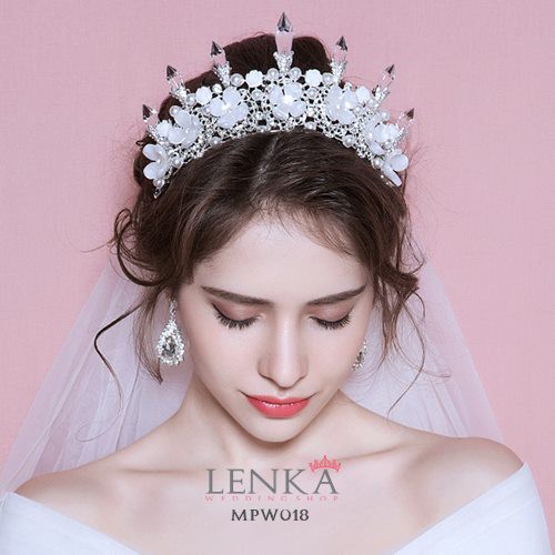 [PRODUK TERBATAS] HEADPIECE MAHKOTA PENGANTIN WANITA AKSESORIS WEDDING MPW018