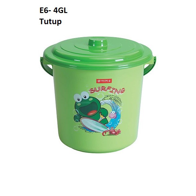 Ember air kamar mandi Plastik Lionstar 4GL - Ember serbaguna