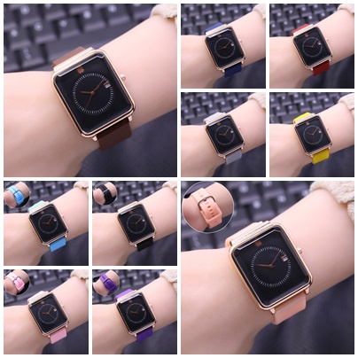 JAM TANGAN WANITA|CEWEK MURAH IPHONE TALI KARET TANGGAL ON JH1