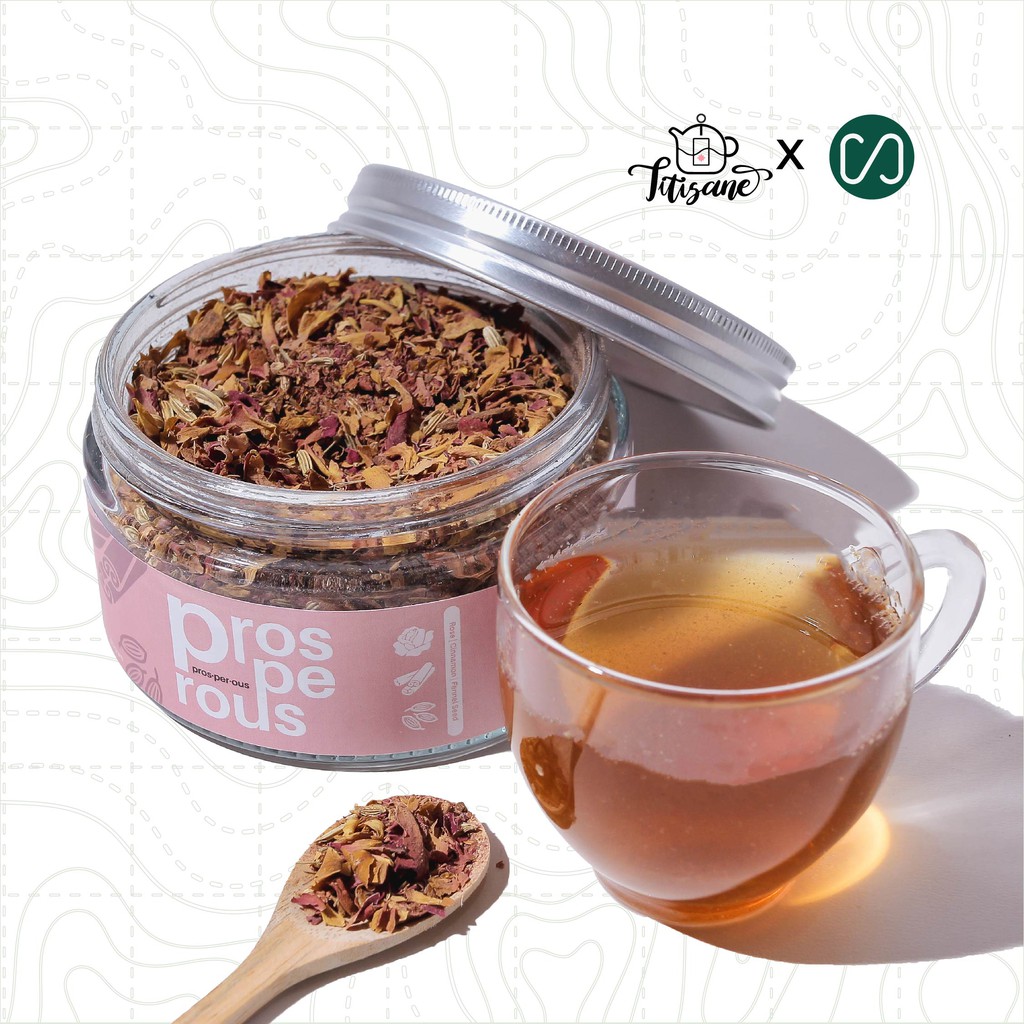 

Titisane Artisan Tisane - Prosperous Teh Herbal / Teh Bunga Mawar Adas Kayu Manis Teh wangi Teh alami Teh murah Teh sehat