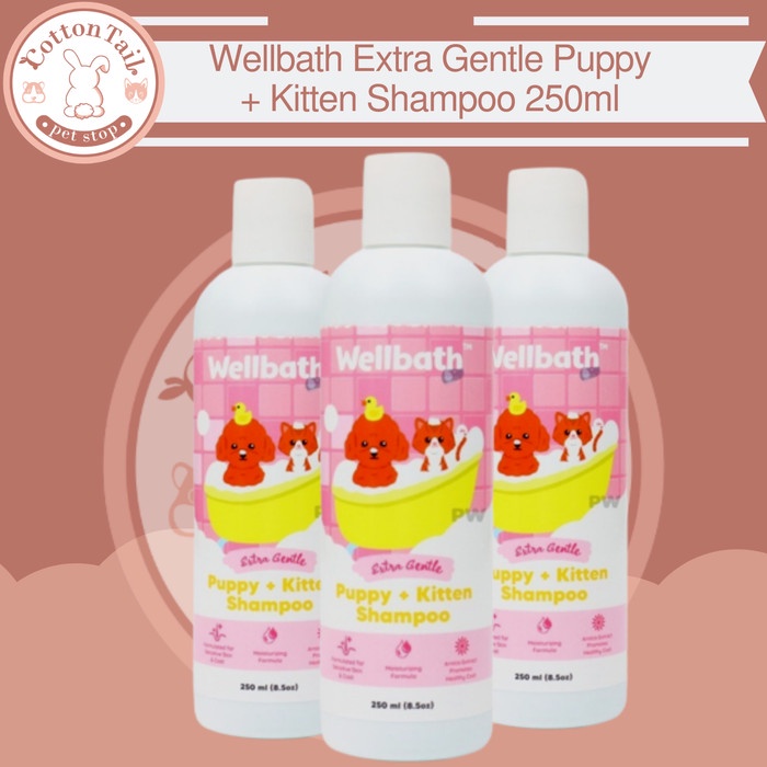 Wellbath Extra Gentle Puppy &amp; Kitten Shampo Kucing Anjing 250ml SH5716