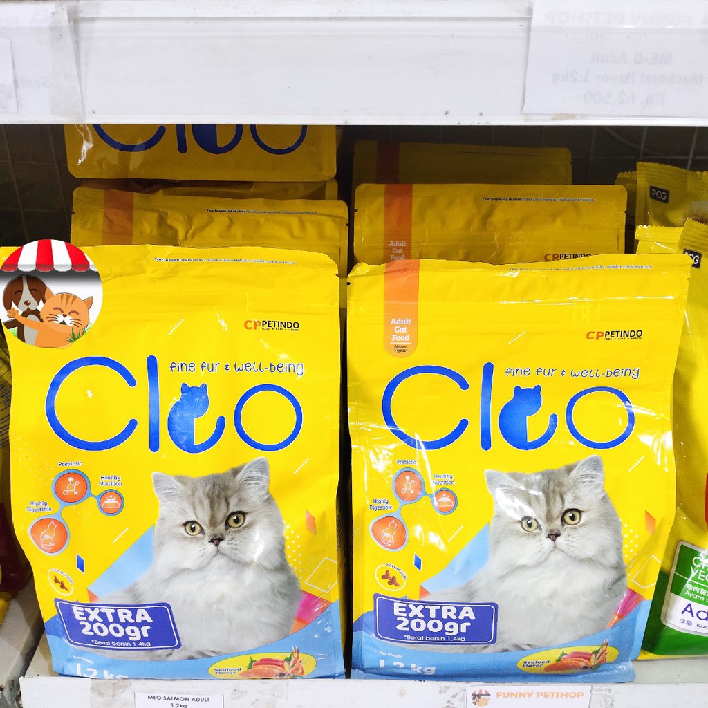 Cleo Seafood 1.2kg Freshpack Dry Cat Food Makanan Kucing Dewasa