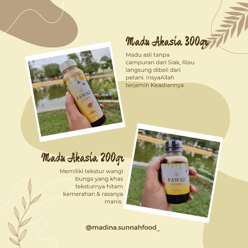 

Madu Murni Akasia II Madu Siak Riau || Asli tanpa campuran 300gr & 200gr