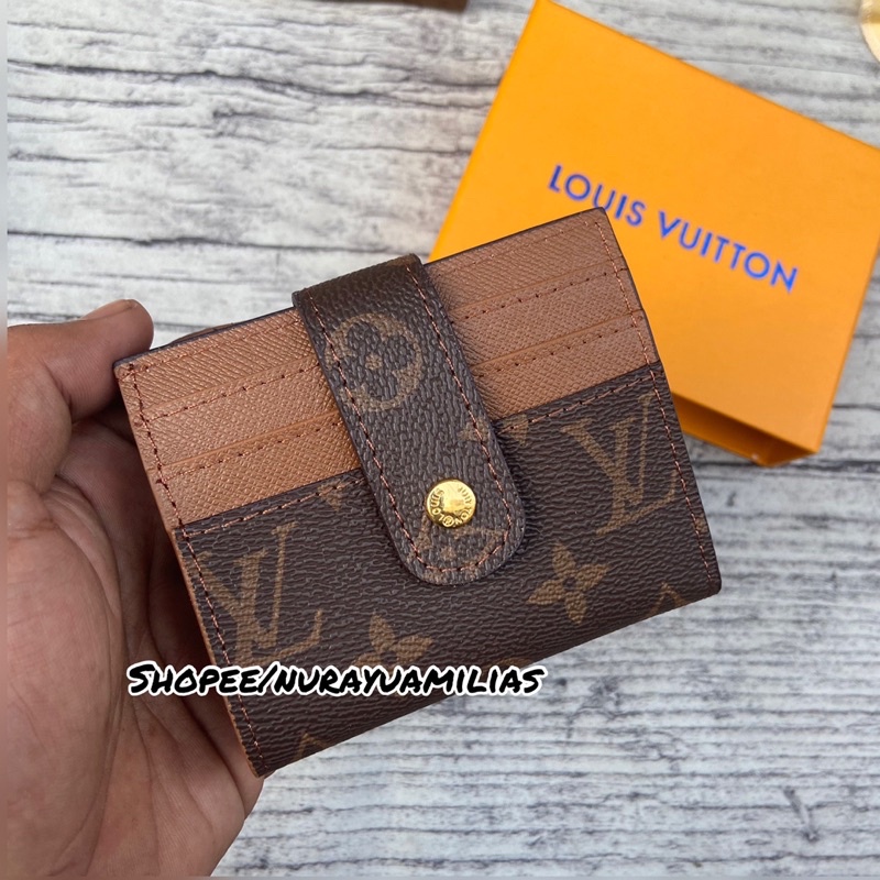 card holder louis Vuitton import dompet kartu lv dompet wanita branded