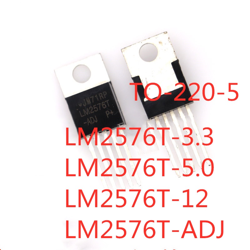 [xqx] 5pcs/lot LM2576T-3.3 LM2576T-5.0 LM2576T-12 LM2576T-ADJ LM2576T TO-220-5 Regulator Putar Dalam Stok