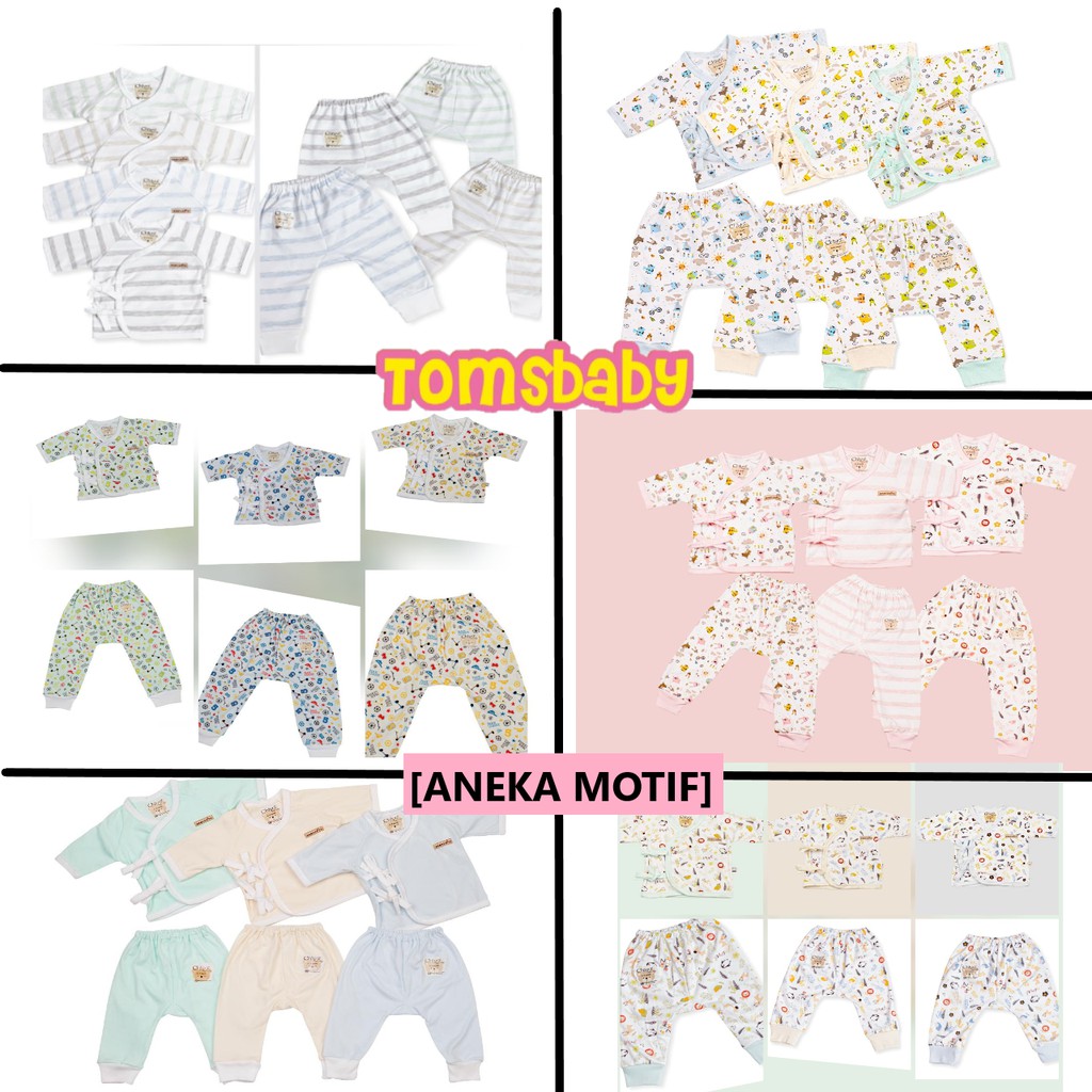 [ANEKA MOTIF] CHIYO BABY 1stel Baju Kimono + Celana Panjang Pampers (0-3bln)