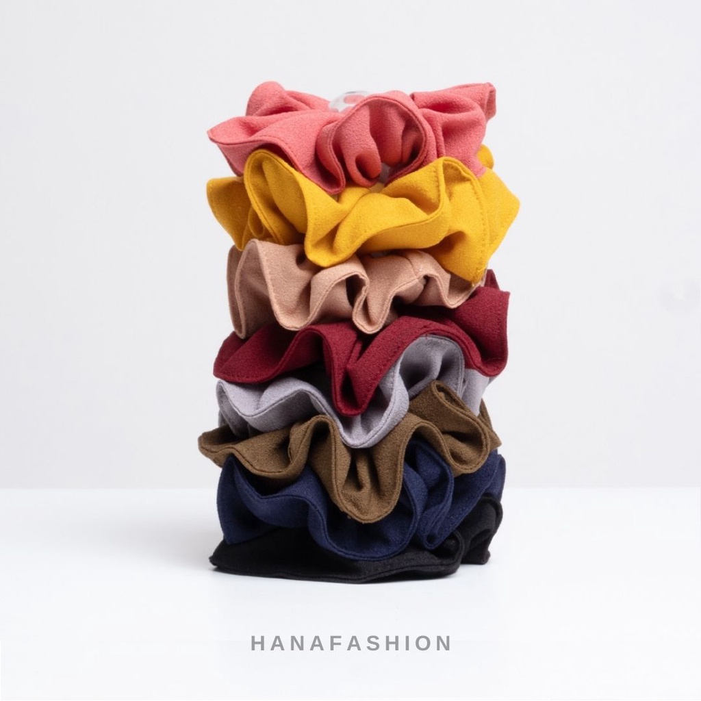 Hana Fashion - Amarylis Scrunchie Ikat Rambut Korean Style / Tali Rambut - AC014