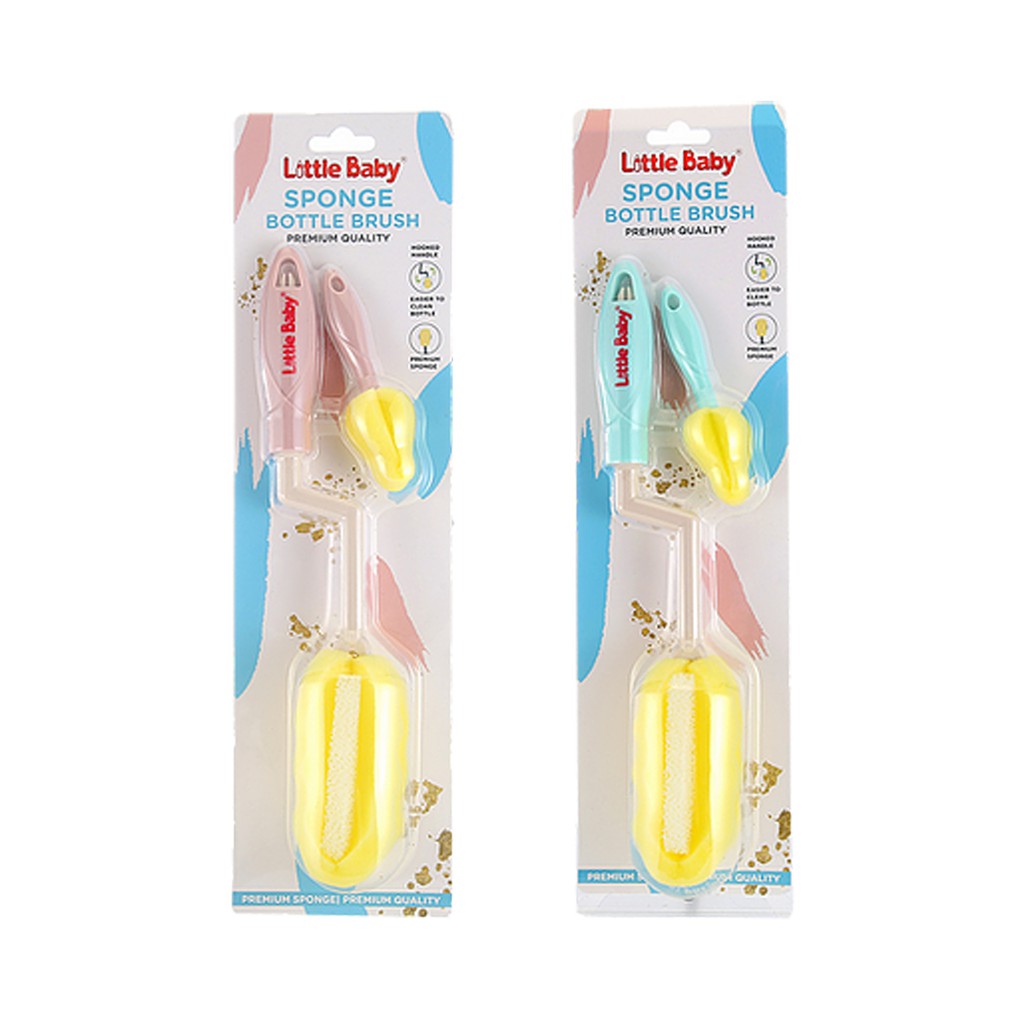 Little Baby Sponge Bottle Brush Sikat Spons Botol Bayi SBB0120