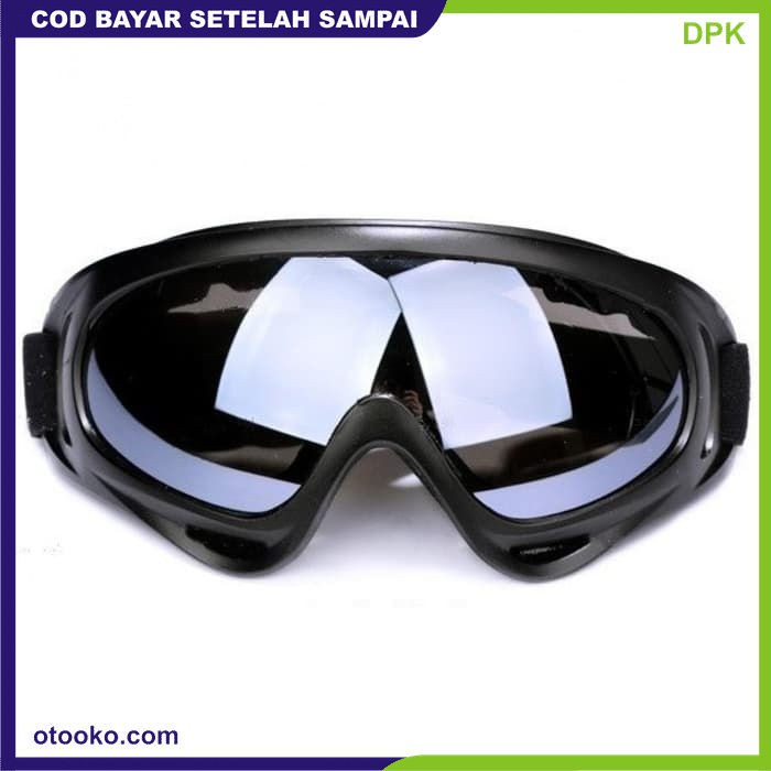 Kacamata Goggles Ski Tactical Sepeda Motor Pelindung Mata Lensa Wide Murah