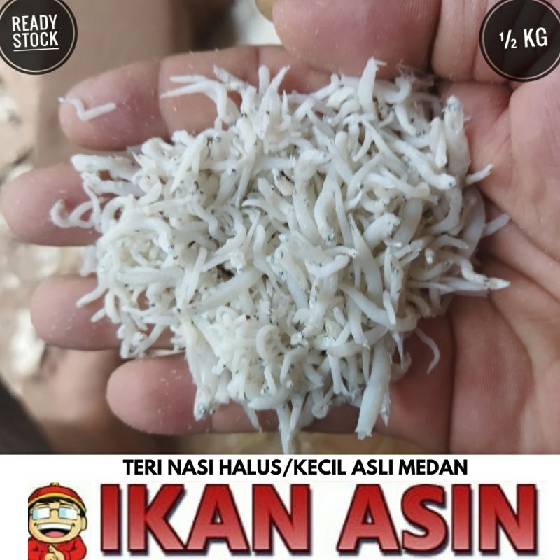 

Ikan Asin TERI NASI MEDAN 500 gr cap TOKE BAGAN SIAPI API