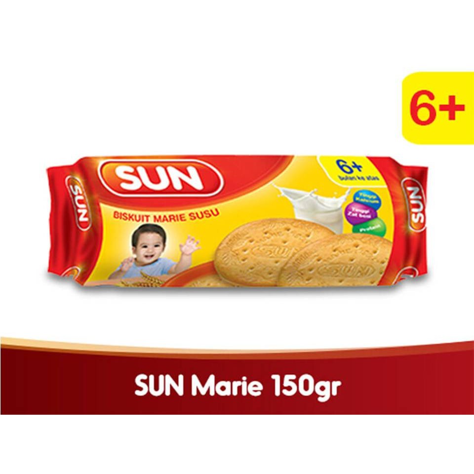 SUN Biskuit Marie Susu 6+ 150gr
