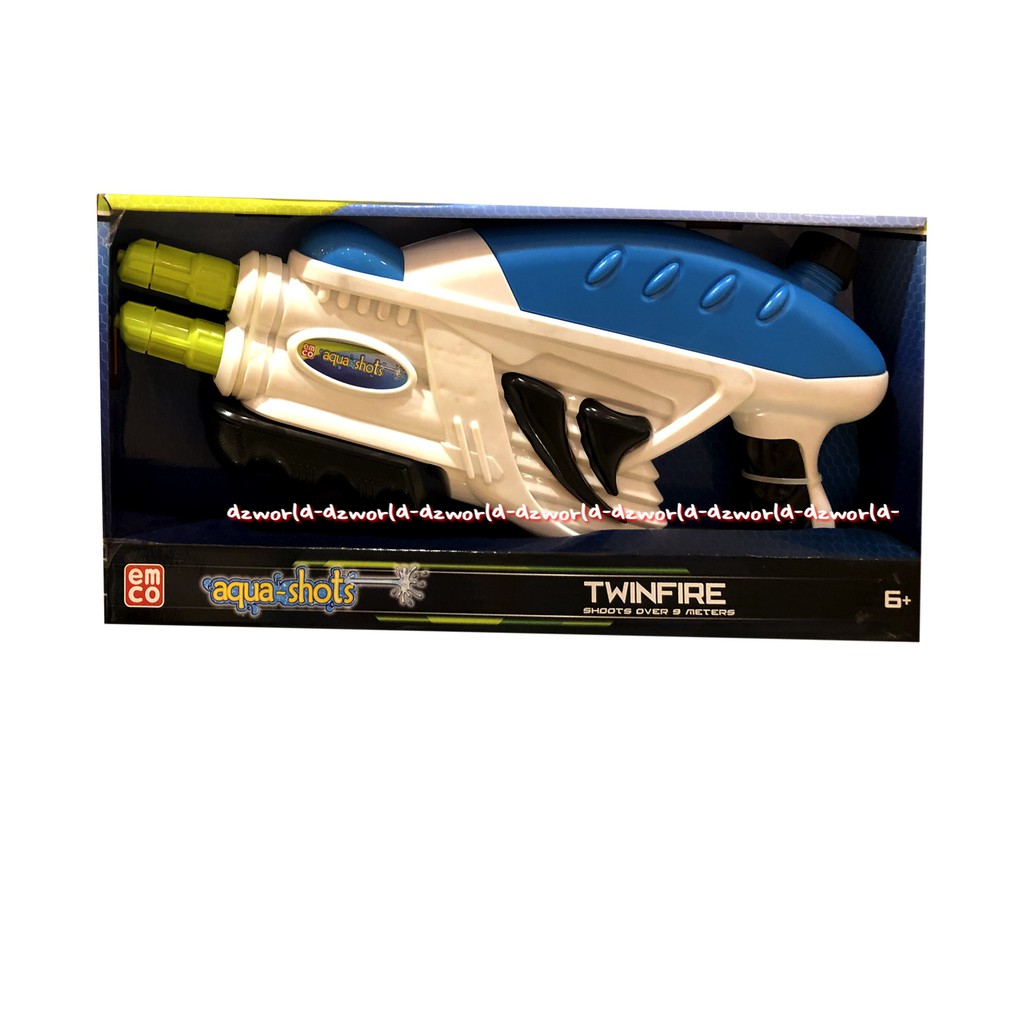 Emco Aqua Shots Twinfine Pistol Air Pistol Mainan Air Emko Twin Fine Watergun Mainan Anak