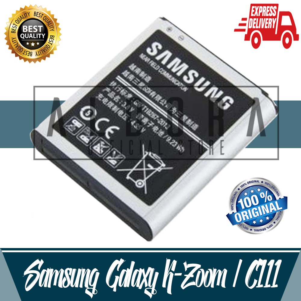 Aldora Baterai 100 Samsung K ZOOM / C111 Doubel IC Premium Quality