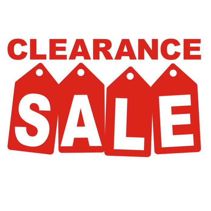 

Clearance Sale