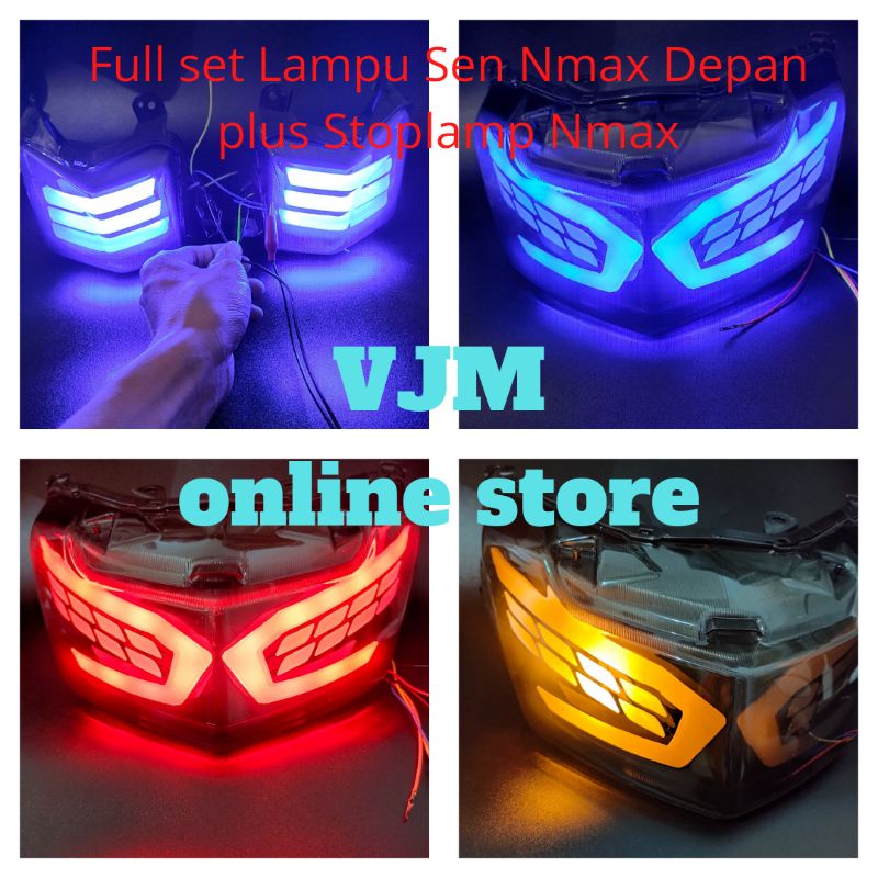 Stoplamp Nmax 155 Model Lexus Paketan hemat Nmax/ Lampu Belakang Stoplamp Nmax Lexus plus lampu Sen Depan Nmax kiri Dan kanan/ Nmax