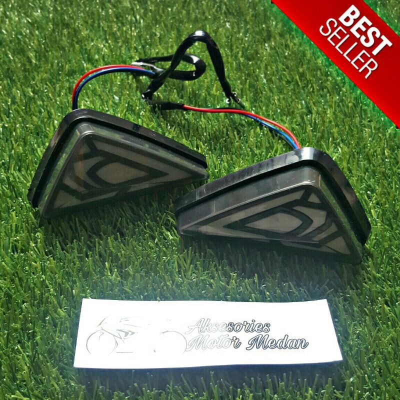 Lampu Sein Sen Tempel LED Fairing Transformers untuk CBR R15 R25