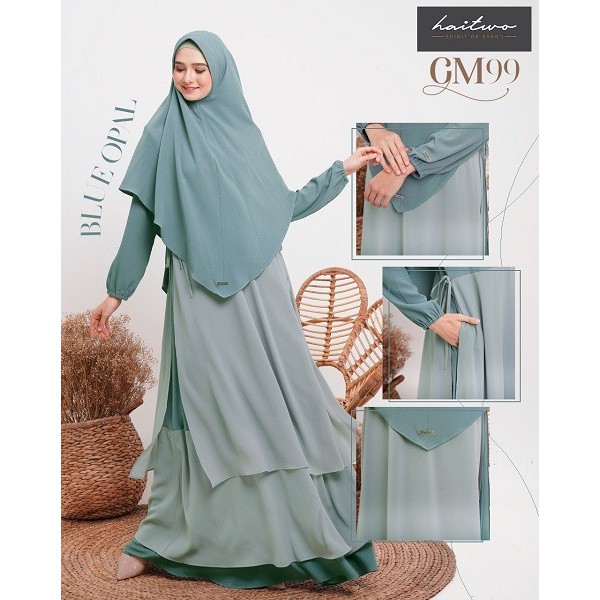 GAMIS SET HIJAB HAITWO GAMIS HAIHAI GM 099 GM 99 GAMIS PREMIUM