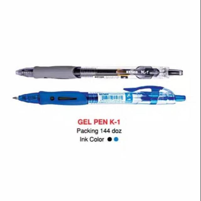 

Pulpen Gel Kenko K-1 Hitam/Biru Satuan