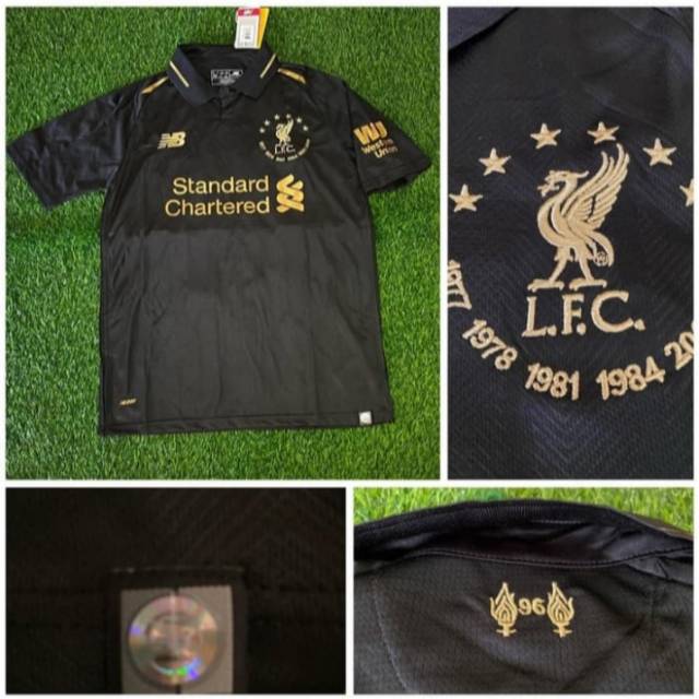 JERSEY BOLA LIVERPOOL BLACK OUT SPECIAL EDITION  SIX TIMES  2020 GRADE ORI