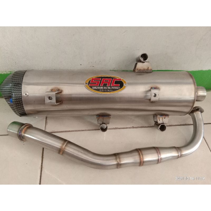 kenalpot STD racing COPY AHM NMAX NEW dan NMAX OLD full setenlis leher power bom end cup carbon