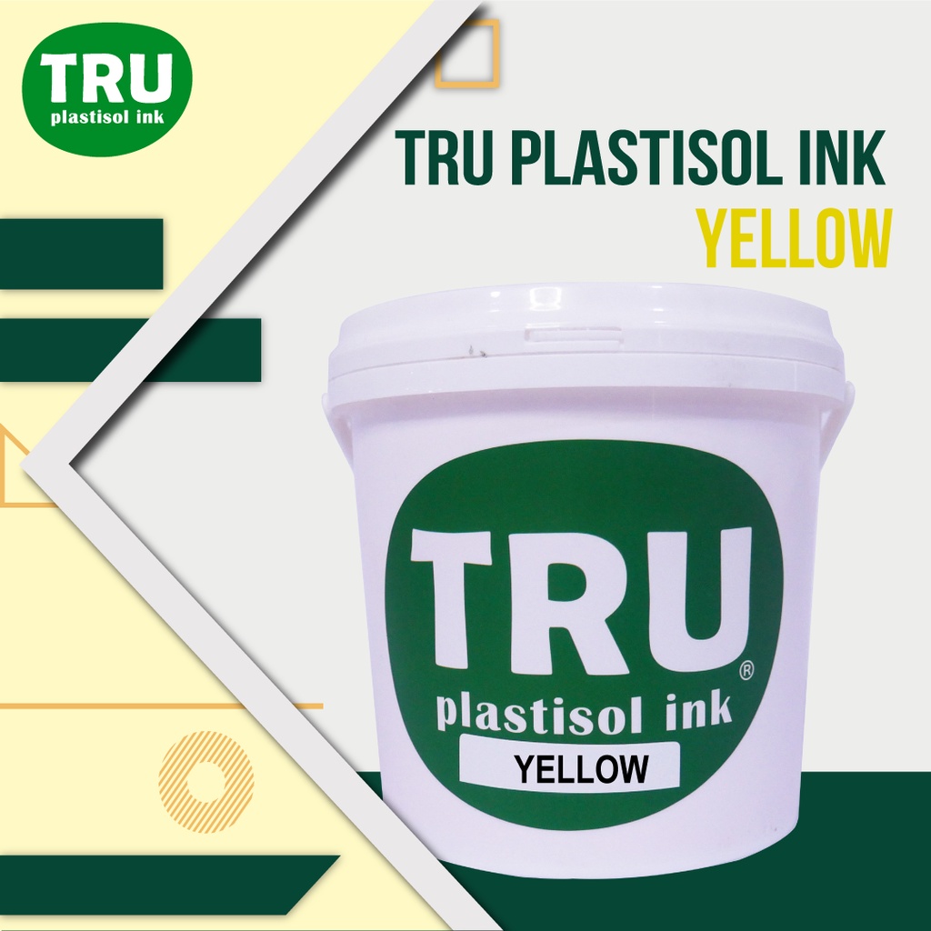 

TRUcolor Plastisol Yellow Tinta Sablon Distro Kuning 1kg Original Asli
