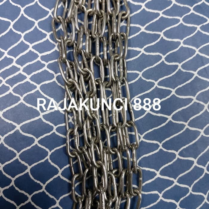 Rantai kapal stainless steel 304 2mm Rantai SS 2mm Rantai anjing
