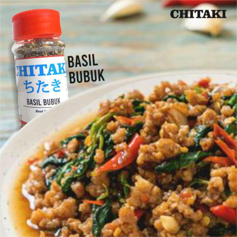 

Bumbu Chitaki basil/ bumbu masak/ daun basil kering 20g