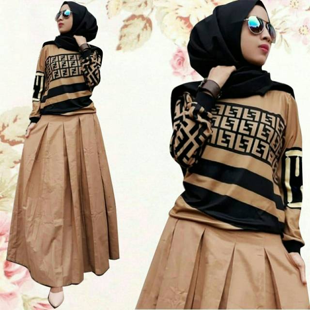 ST Fendy Rok/atasan muslim/dress muslim/