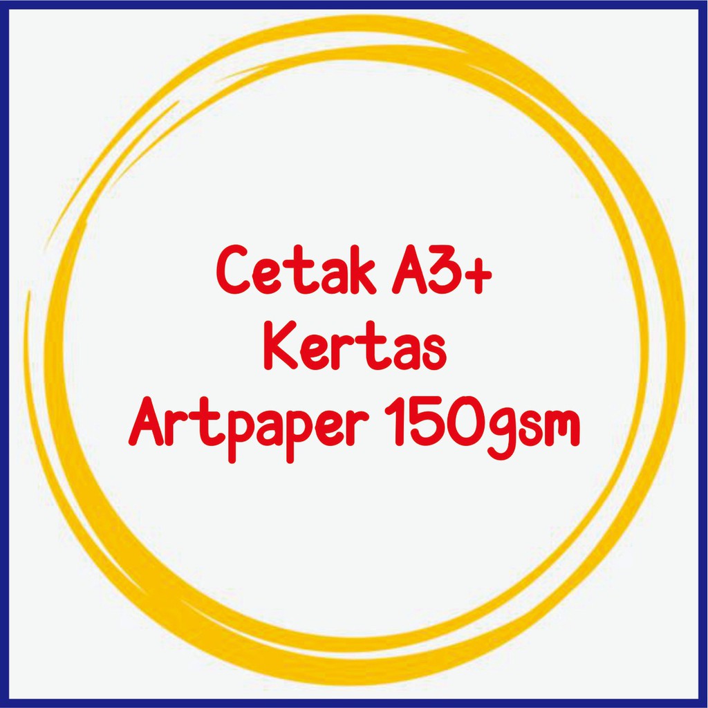 

Cetak Print Dokumen A3+ Artpaper / Art Paper AP 150gsm Online Murah Cepat