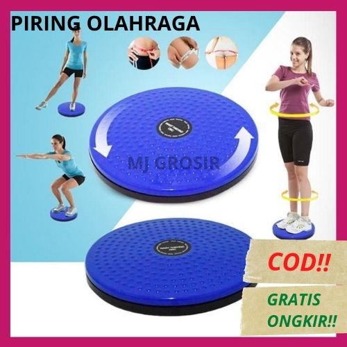 PIRING SENAM / ALAT UNTUK SENAM / PENGECIL PERUT / JOGGING TRIMMER SERBAGUNA