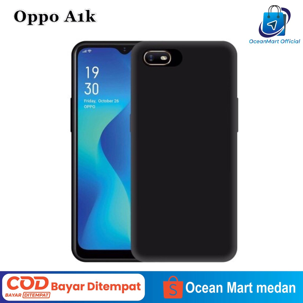 Soft Case Jedel Black Matte Oppo A5s A53 A92 A1K A12 A5 A9 2020 F11 Pro Reno 3 Silicone Slim Back Cover OCEANMART Ocean mart Murah Grosir