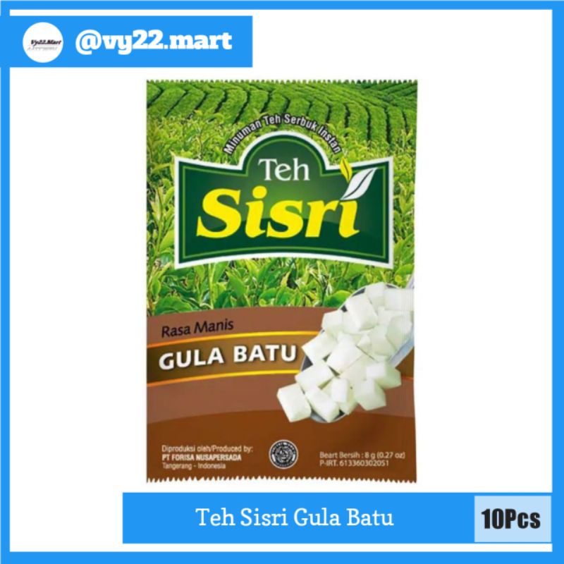 

Teh Sisri Gula Batu Minuman Teh Serbuk Instan Teh Segar 10 Sachet