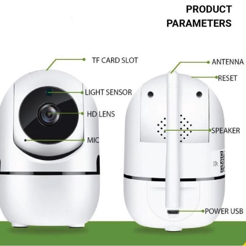 IP Camera Cctv WiFi YCC365 Human Tracking 5MP Wireless1080P Night Vision