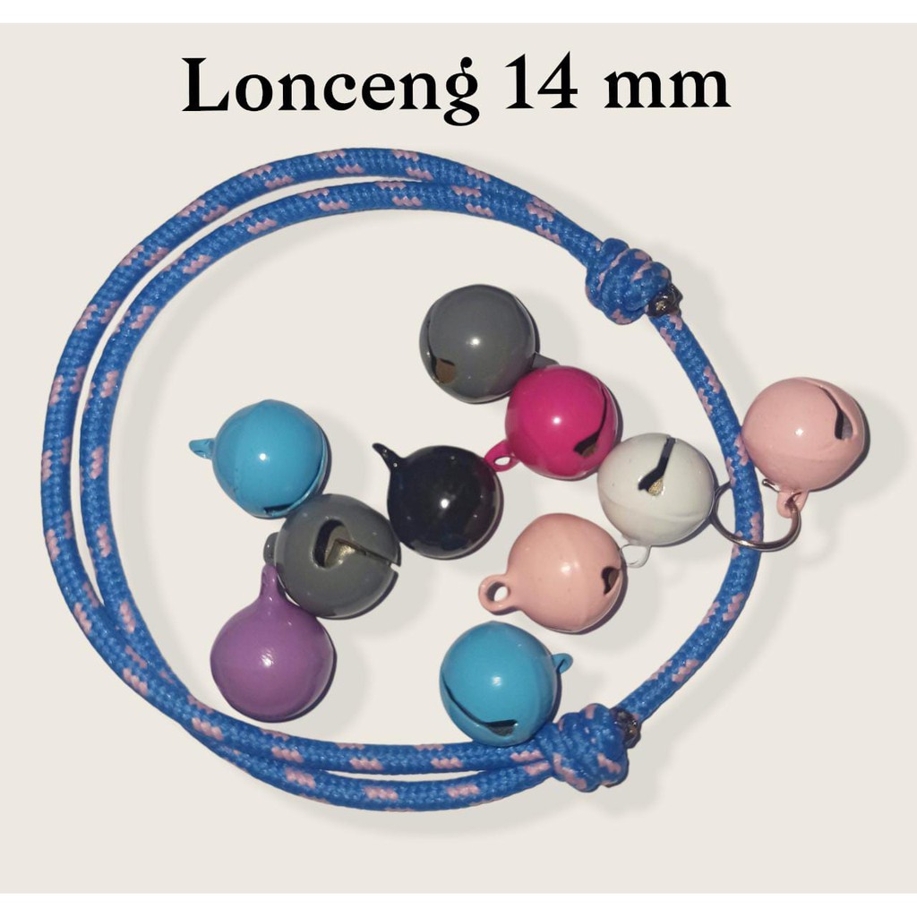 kalung kucing /kalung perusik /kelinci/ kalung anjing tali prusik 3mm bell / lonceng TERMURAH-2